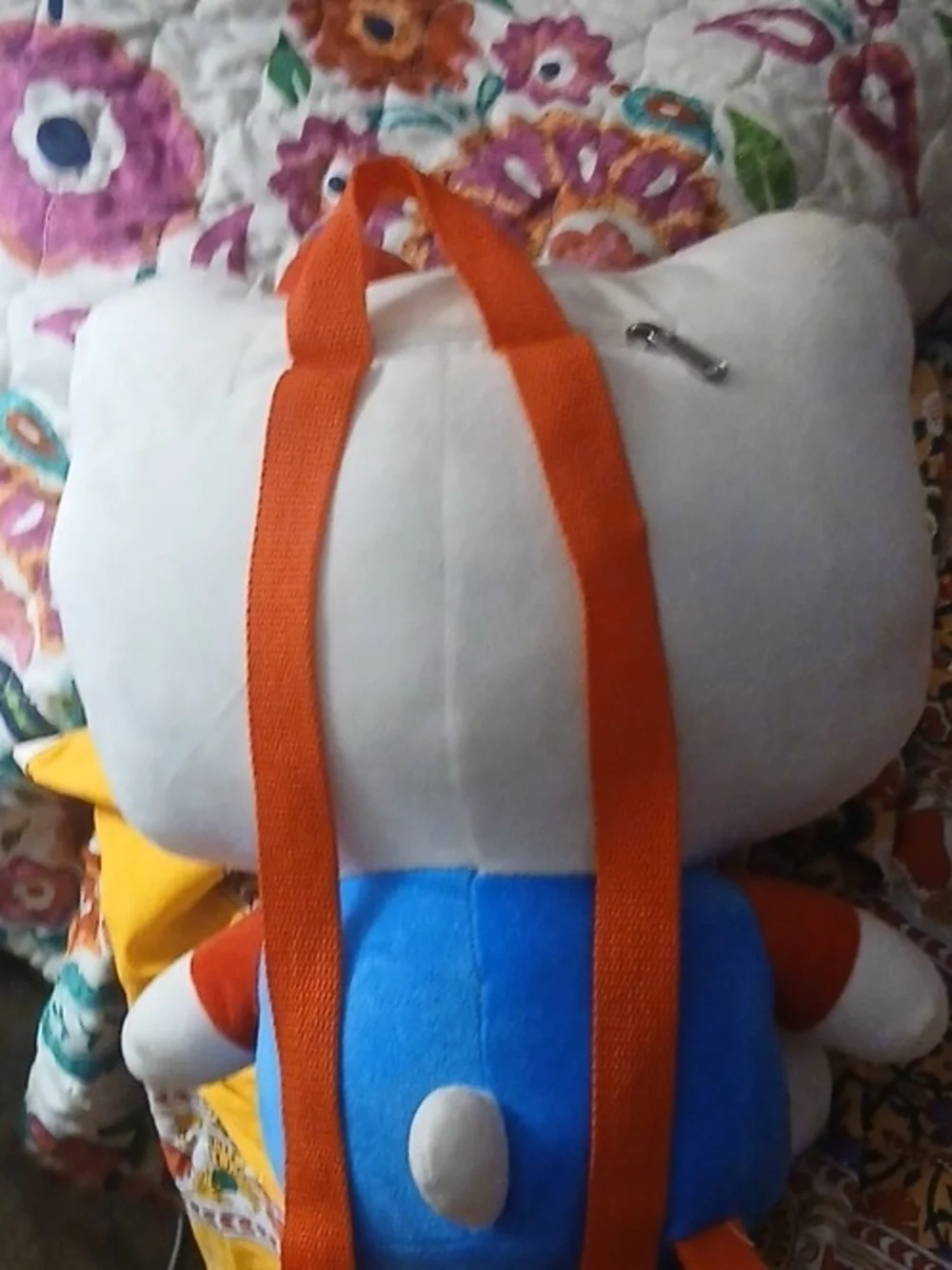 Sanrio Hello Kitty Plush Backpack White & Blue